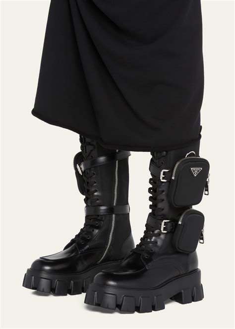 prada monolith boots tall